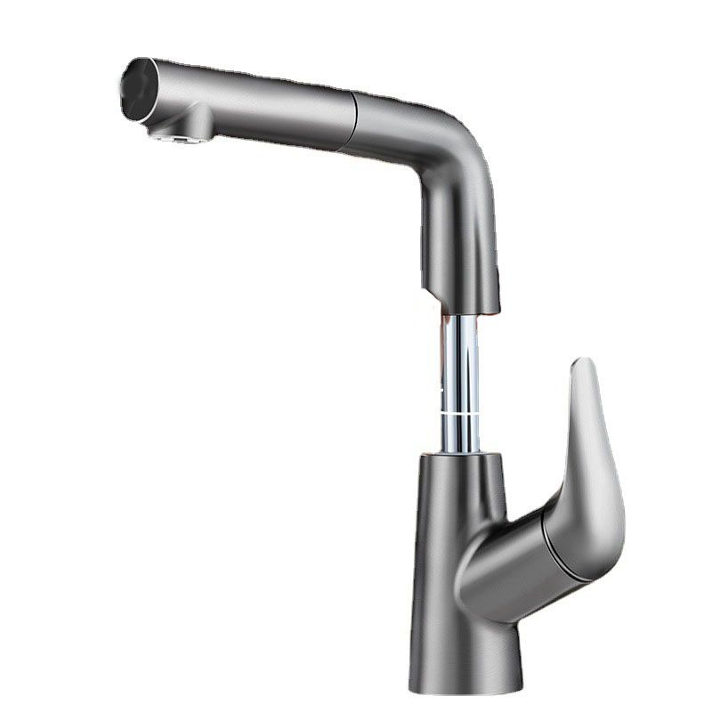 Modern Sink Faucet Solid Color Vessel Sink Faucet for Bathroom Clearhalo 'Bathroom Remodel & Bathroom Fixtures' 'Bathroom Sink Faucets' 'Bathroom Sinks & Faucet Components' 'bathroom_sink_faucets' 'Home Improvement' 'home_improvement' 'home_improvement_bathroom_sink_faucets' 1200x1200_0b7fe14f-3275-4b7c-82dc-259c1c825a87