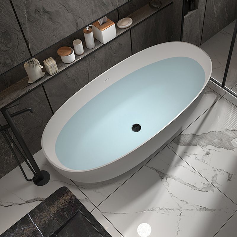 Stone Soaking Bathtub Antique Finish Modern Back to Wall Bath Tub Clearhalo 'Bathroom Remodel & Bathroom Fixtures' 'Bathtubs' 'Home Improvement' 'home_improvement' 'home_improvement_bathtubs' 'Showers & Bathtubs' 1200x1200_0b8aba3c-9daa-41c5-b21b-708d3479c2d4