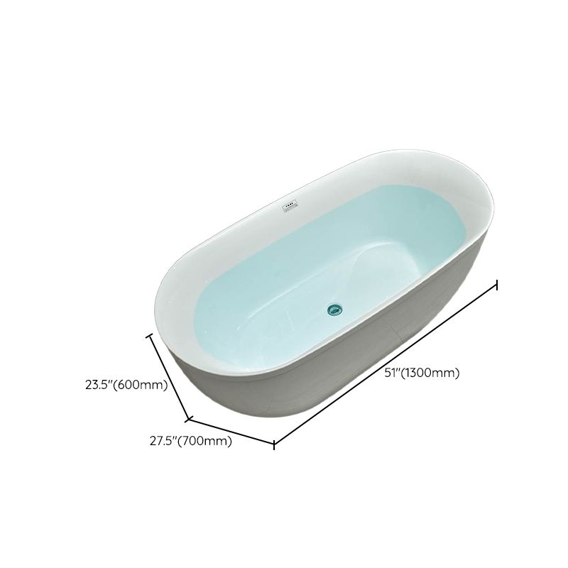 Freestanding Soaking Bathtub Antique Finish Modern Oval Bath Tub Clearhalo 'Bathroom Remodel & Bathroom Fixtures' 'Bathtubs' 'Home Improvement' 'home_improvement' 'home_improvement_bathtubs' 'Showers & Bathtubs' 1200x1200_0be38c79-226e-4633-a2b5-df5f542f7fe4