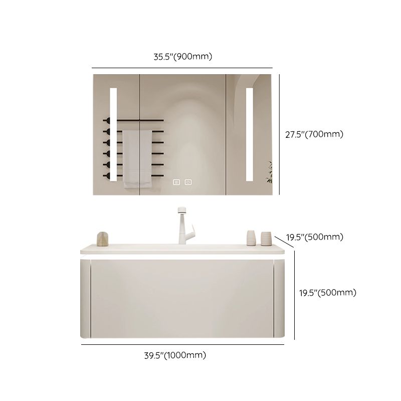 Stone Modern Mirror Included Bathroom Sink Vanity in White with Doors Drawers Clearhalo 'Bathroom Remodel & Bathroom Fixtures' 'Bathroom Vanities' 'bathroom_vanities' 'Home Improvement' 'home_improvement' 'home_improvement_bathroom_vanities' 1200x1200_0bec282c-cef3-45e0-822c-da47d2ffe008