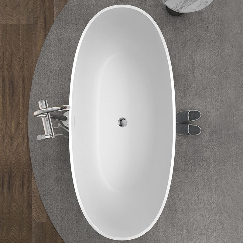 Oval Soaking Modern Bathtub Antique Finish Stand Alone Bath Tub Clearhalo 'Bathroom Remodel & Bathroom Fixtures' 'Bathtubs' 'Home Improvement' 'home_improvement' 'home_improvement_bathtubs' 'Showers & Bathtubs' 1200x1200_0bee462f-30d6-4a48-8137-8b993f7d03bd