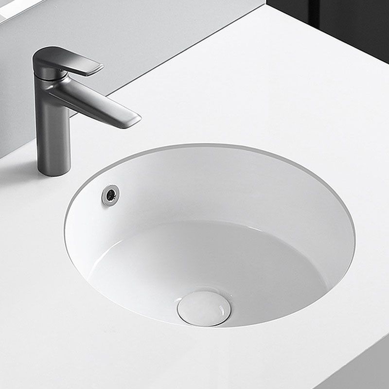 Circular Bathroom Sink Modern White Vitreous China Drop-in Bathroom Sink Clearhalo 'Bathroom Remodel & Bathroom Fixtures' 'Bathroom Sinks & Faucet Components' 'Bathroom Sinks' 'bathroom_sink' 'Home Improvement' 'home_improvement' 'home_improvement_bathroom_sink' 1200x1200_0c154b46-ec71-453e-a821-895b5785de8f