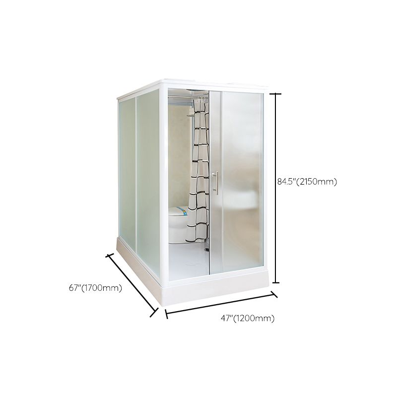 Framed Tempered Glass Shower Enclosure with Pedestal Full-Framed Shower Enclosure Clearhalo 'Bathroom Remodel & Bathroom Fixtures' 'Home Improvement' 'home_improvement' 'home_improvement_shower_stalls_enclosures' 'Shower Stalls & Enclosures' 'shower_stalls_enclosures' 'Showers & Bathtubs' 1200x1200_0caf982c-f481-42df-93df-4e1969afc0e4