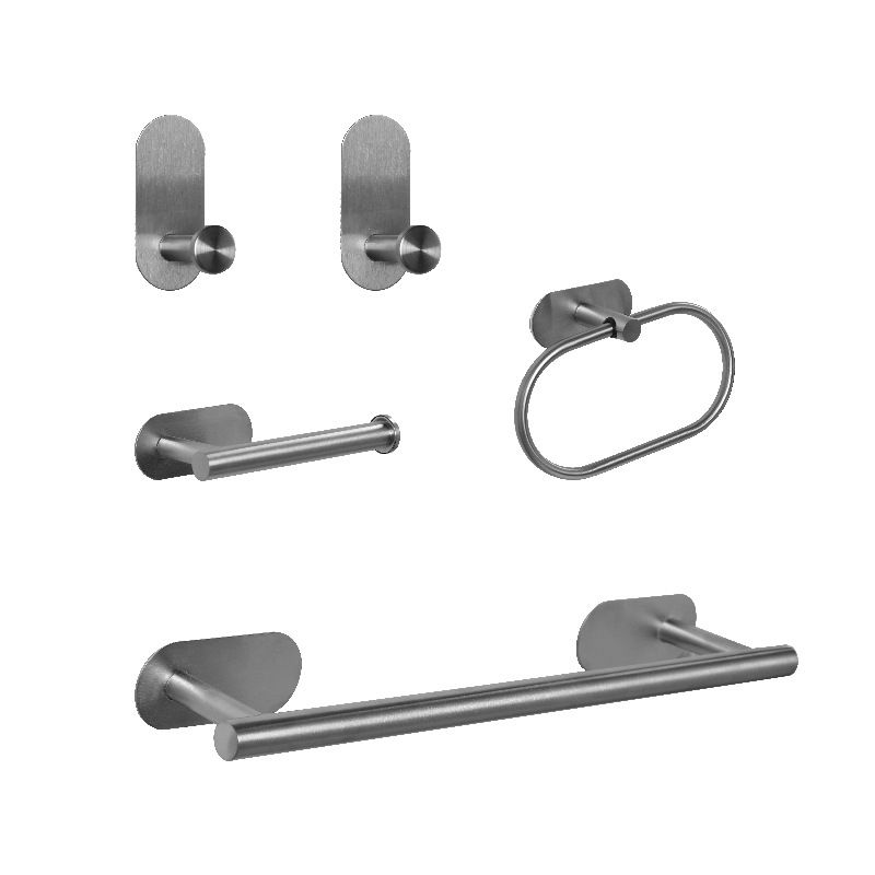 Stainless Steel Bathroom Set Modern Style Simple Bathroom Hardware Set Clearhalo 'Bathroom Hardware Sets' 'Bathroom Hardware' 'Bathroom Remodel & Bathroom Fixtures' 'bathroom_hardware_sets' 'Home Improvement' 'home_improvement' 'home_improvement_bathroom_hardware_sets' 1200x1200_0cc1b980-b550-43a0-a1a0-5f359366b47c