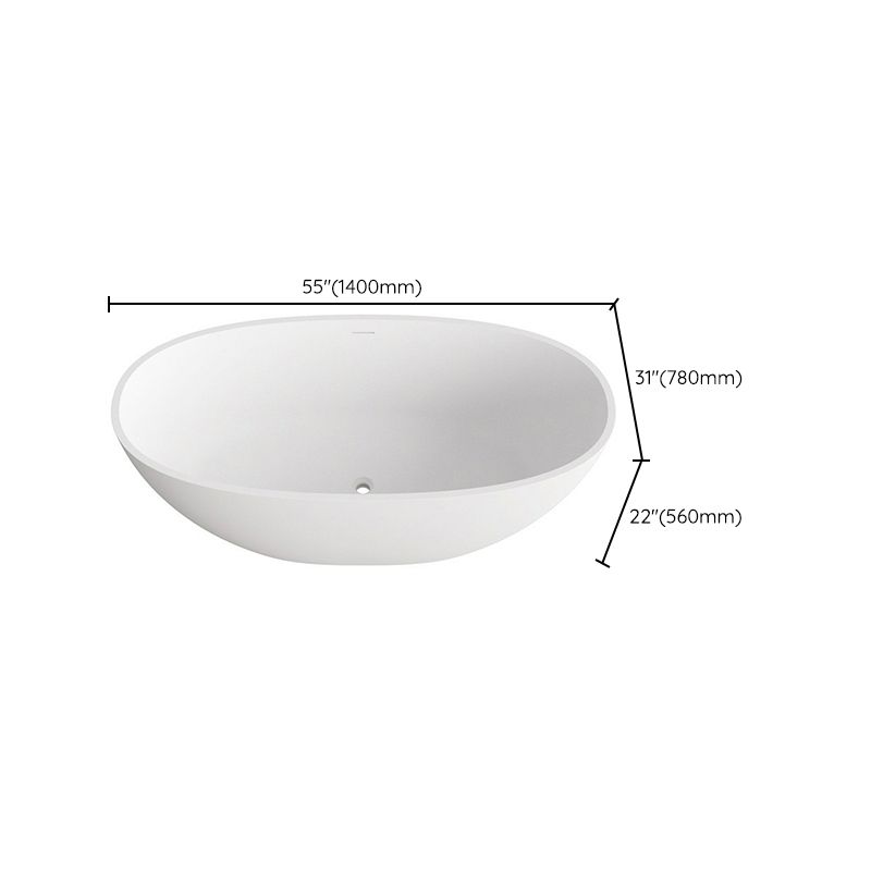 Oval Stone Soaking Bathtub Antique Finish Freestanding Bath Tub Clearhalo 'Bathroom Remodel & Bathroom Fixtures' 'Bathtubs' 'Home Improvement' 'home_improvement' 'home_improvement_bathtubs' 'Showers & Bathtubs' 1200x1200_0cd2b9ef-9a8c-46e1-907d-181d43881362