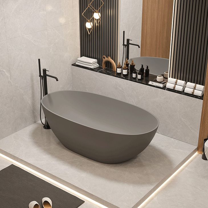 Stone Soaking Bathtub Modern Antique Finish Freestanding Bath Tub Clearhalo 'Bathroom Remodel & Bathroom Fixtures' 'Bathtubs' 'Home Improvement' 'home_improvement' 'home_improvement_bathtubs' 'Showers & Bathtubs' 1200x1200_0ce3e44e-1aab-4579-8306-c8cb4d6edf0d