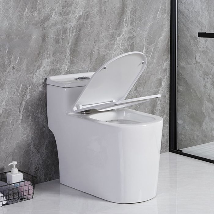 Modern Siphon Jet Toilet Floor Mount Flush Toilet with Toilet Seat Clearhalo 'Bathroom Remodel & Bathroom Fixtures' 'Home Improvement' 'home_improvement' 'home_improvement_toilets' 'Toilets & Bidets' 'Toilets' 1200x1200_0ceee98b-c44c-4cfb-8d6f-d89b08f321f2