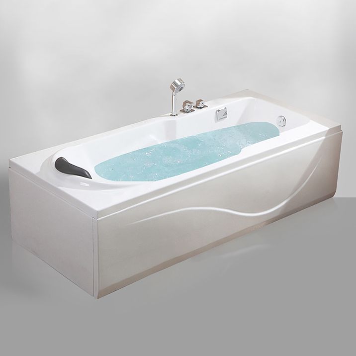 Soaking Bathtub Antique Finish Rectangular Acrylic Back to Wall Bath Tub Clearhalo 'Bathroom Remodel & Bathroom Fixtures' 'Bathtubs' 'Home Improvement' 'home_improvement' 'home_improvement_bathtubs' 'Showers & Bathtubs' 1200x1200_0d003041-5979-4eb9-aab3-4ae01421dd88