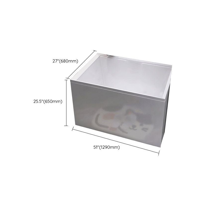 Modern Style Apron Front Bathtub Rectangular Acrylic Bathtub in White Clearhalo 'Bathroom Remodel & Bathroom Fixtures' 'Bathtubs' 'Home Improvement' 'home_improvement' 'home_improvement_bathtubs' 'Showers & Bathtubs' 1200x1200_0d0f4969-7c6d-4fad-91ee-63b82f7c2c62