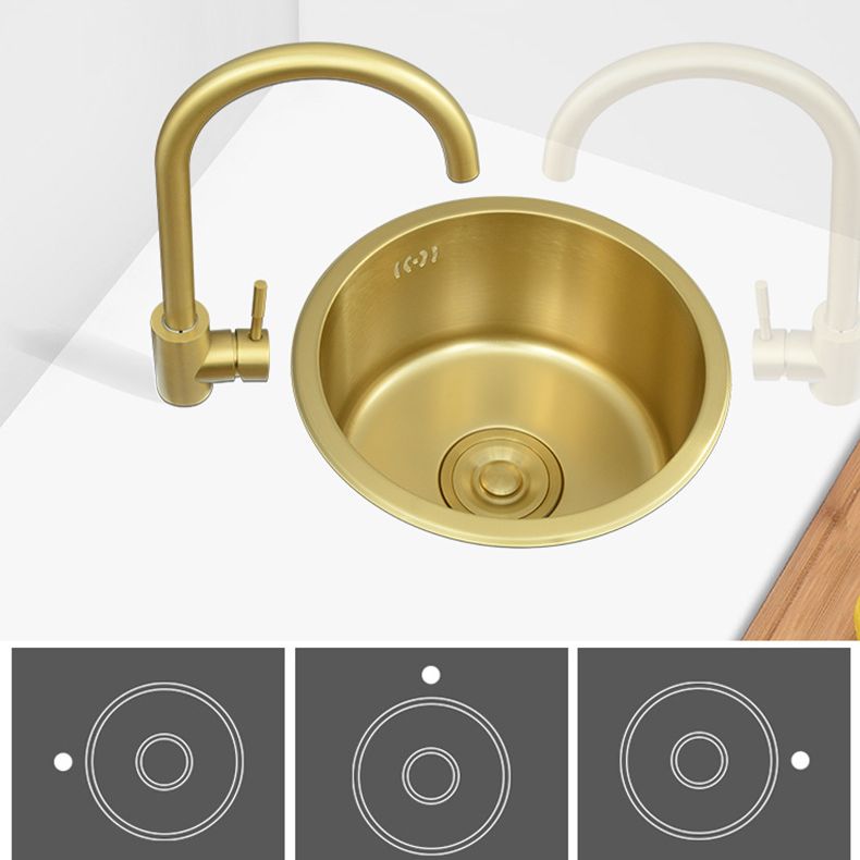 Golden Round Stainless Steel Drop-In Kitchen Sink with Drain Assembly Clearhalo 'Home Improvement' 'home_improvement' 'home_improvement_kitchen_sinks' 'Kitchen Remodel & Kitchen Fixtures' 'Kitchen Sinks & Faucet Components' 'Kitchen Sinks' 'kitchen_sinks' 1200x1200_0d3601ae-a8e7-4a83-8c59-0dd0e98537c0