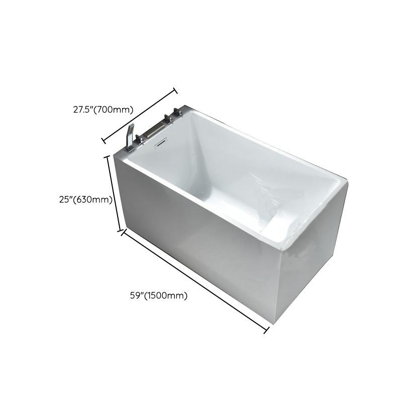 Acrylic Soaking Bathtub Antique Finish Rectangular Bathtub (Shelf not Included) Clearhalo 'Bathroom Remodel & Bathroom Fixtures' 'Bathtubs' 'Home Improvement' 'home_improvement' 'home_improvement_bathtubs' 'Showers & Bathtubs' 1200x1200_0d5341a8-fda2-4c07-9ccb-1f9bfe70586b