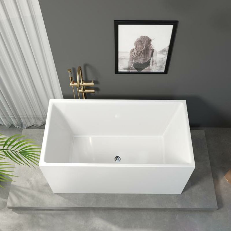 Back to Wall Bathtub Antique Finish Soaking Rectangular Modern Bath Tub Clearhalo 'Bathroom Remodel & Bathroom Fixtures' 'Bathtubs' 'Home Improvement' 'home_improvement' 'home_improvement_bathtubs' 'Showers & Bathtubs' 1200x1200_0da3377e-f3bc-465b-b43d-ee3f8f3fe5ca