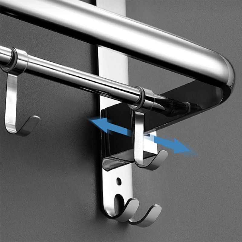 Modern Stainless Steel Bath Shelf Bathroom Accessories Hardware Set Clearhalo 'Bathroom Hardware Sets' 'Bathroom Hardware' 'Bathroom Remodel & Bathroom Fixtures' 'bathroom_hardware_sets' 'Home Improvement' 'home_improvement' 'home_improvement_bathroom_hardware_sets' 1200x1200_0db28759-3b25-45e4-b517-7f6286724e75