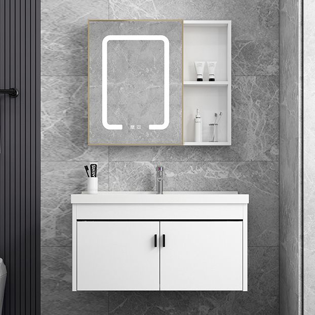 Ceramic Bathroom Sink Vanity Wall-Mounted Bathroom Sink Vanity with Faucet Included Clearhalo 'Bathroom Remodel & Bathroom Fixtures' 'Bathroom Vanities' 'bathroom_vanities' 'Home Improvement' 'home_improvement' 'home_improvement_bathroom_vanities' 1200x1200_0dc202c1-fda1-44ad-a082-169e02c6463a
