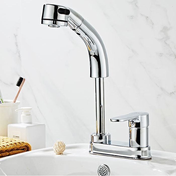 Modern Vessel Faucet Copper Single Handle Low Arc Retractable Vessel Faucet Clearhalo 'bathroom_sink_faucets' 'Conjunta de Baño y Conjunta de Grifo' 'Coronamiento de Baño y Dispositivo de Baño' 'Grifo del lavabo del baño' 'Hogar' 'home_improvement' 'home_improvement_bathroom_sink_faucets' 'Mejoras para el hogar' 1200x1200_0dc82c1e-3e3f-429c-b41d-cc62a942cf7e