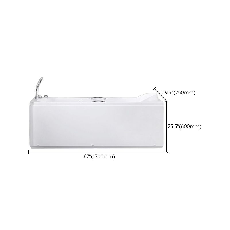 Rectangular Bath Soaking Back to Wall Bathtub in White (Board not Included) Clearhalo 'Bathroom Remodel & Bathroom Fixtures' 'Bathtubs' 'Home Improvement' 'home_improvement' 'home_improvement_bathtubs' 'Showers & Bathtubs' 1200x1200_0dfddf39-e7ae-4c4e-9af4-4d3f7f34fb46