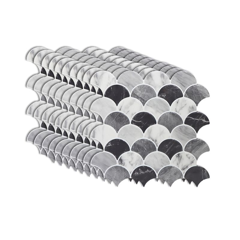 Modern Peel and Stick Tiles PVC Fish Scale Peel and Stick Backsplash Clearhalo 'Flooring 'Home Improvement' 'home_improvement' 'home_improvement_peel_stick_blacksplash' 'Peel & Stick Backsplash Tile' 'peel_stick_blacksplash' 'Walls & Ceilings' Walls and Ceiling' 1200x1200_0e1f864f-edb5-4feb-b1ae-2c49b54557e1