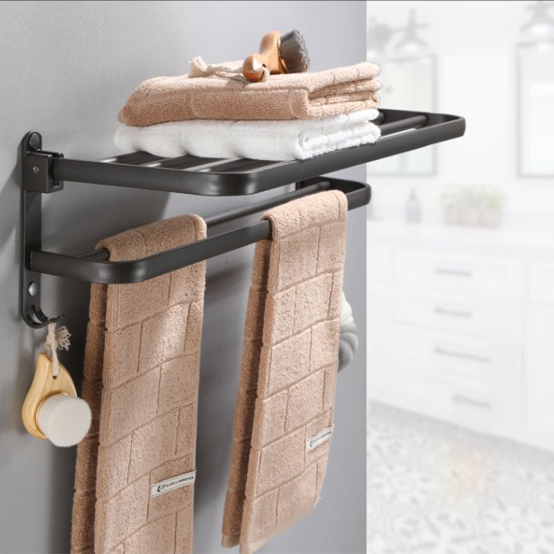 Modern Bathroom Hardware Set Towel Bar Grey Bath Shelf Bathroom Set Clearhalo 'Bathroom Hardware Sets' 'Bathroom Hardware' 'Bathroom Remodel & Bathroom Fixtures' 'bathroom_hardware_sets' 'Home Improvement' 'home_improvement' 'home_improvement_bathroom_hardware_sets' 1200x1200_0e2f7b3a-ad3a-48a8-963a-e93bb617625f