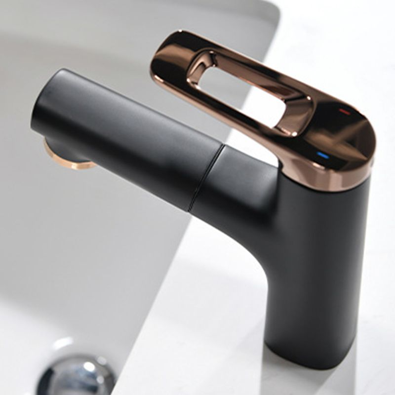 Contemporary Copper Vessel Faucet Lever Handles Retractable Low Arc Vessel Faucet Clearhalo 'Bathroom Remodel & Bathroom Fixtures' 'Bathroom Sink Faucets' 'Bathroom Sinks & Faucet Components' 'bathroom_sink_faucets' 'Home Improvement' 'home_improvement' 'home_improvement_bathroom_sink_faucets' 1200x1200_0e4ac9b5-42a4-414f-930d-ec345af92b12