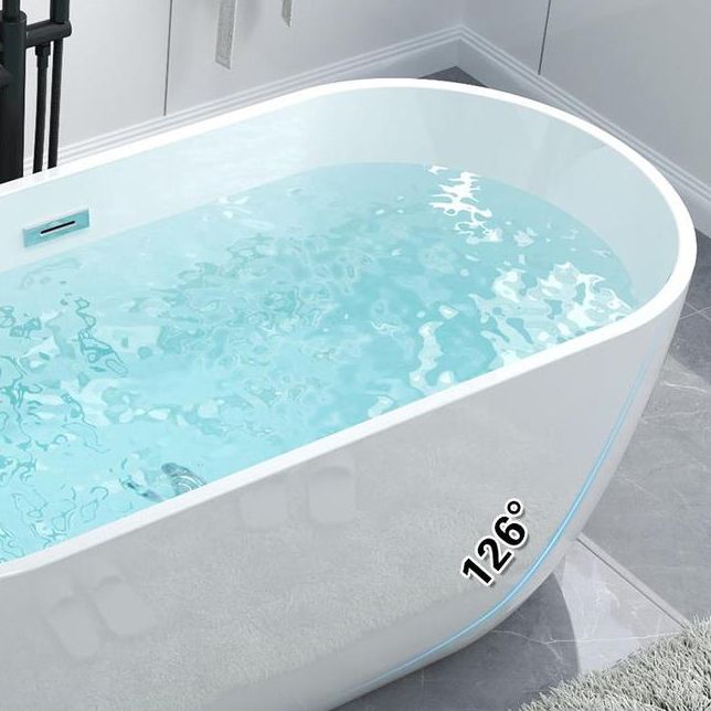 Freestanding Soaking Modern Bathtub Antique Finish Oval Bath Tub Clearhalo 'Bathroom Remodel & Bathroom Fixtures' 'Bathtubs' 'Home Improvement' 'home_improvement' 'home_improvement_bathtubs' 'Showers & Bathtubs' 1200x1200_0e5ef6fc-2000-4bd6-886d-f07c434db56c