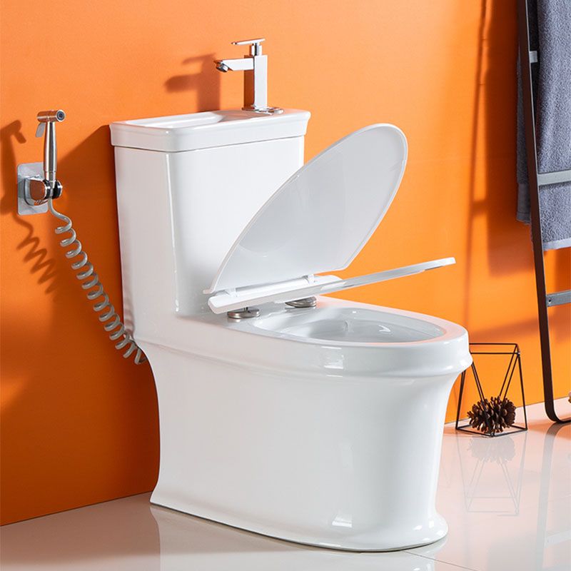 Siphon Jet Flush Toilet Modern One-Piece Toilet with Slow Close Seat Clearhalo 'Bathroom Remodel & Bathroom Fixtures' 'Home Improvement' 'home_improvement' 'home_improvement_toilets' 'Toilets & Bidets' 'Toilets' 1200x1200_0e8e8063-6b8d-4a49-bea8-7462c5082fe3