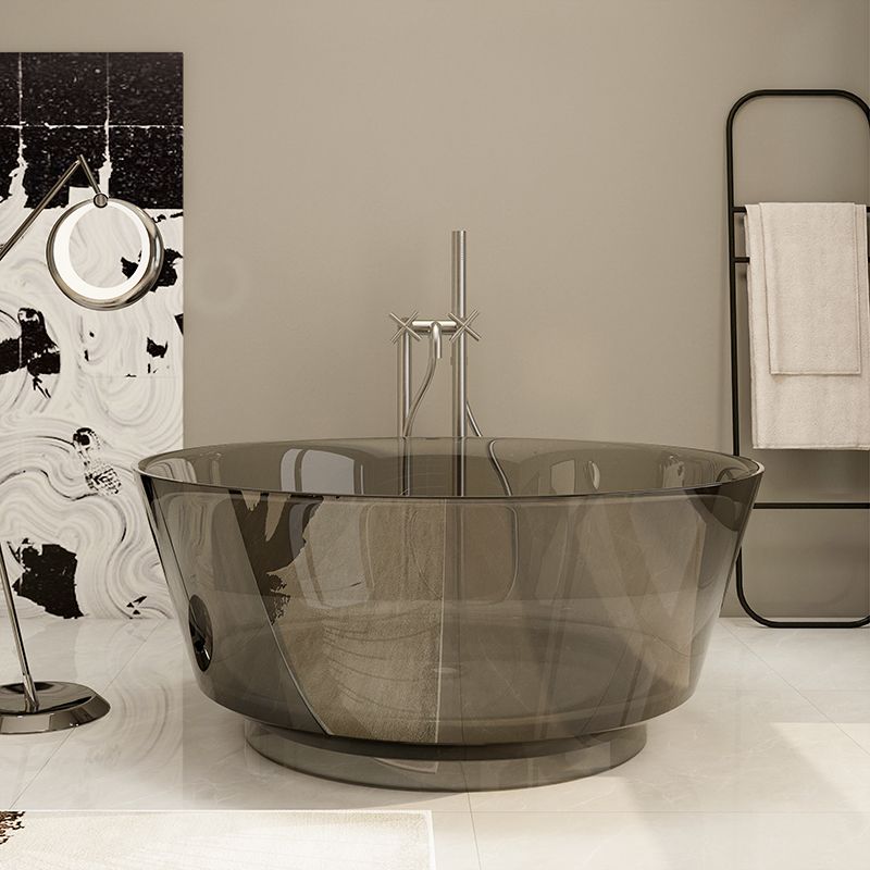 Modern Soaking Bathtub Antique Finish Round Freestanding Bath Tub Clearhalo 'Bathroom Remodel & Bathroom Fixtures' 'Bathtubs' 'Home Improvement' 'home_improvement' 'home_improvement_bathtubs' 'Showers & Bathtubs' 1200x1200_0eb68386-6d51-4ee6-aa52-206d53732e6a