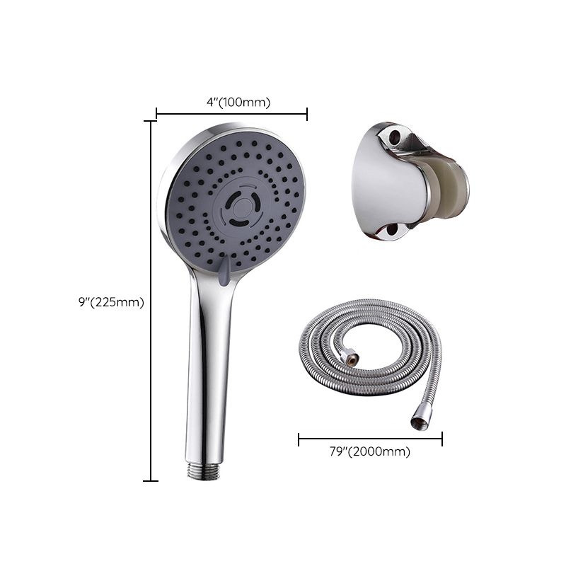 Round Shower Head Plastic Shower Head with Adjustable Spray Pattern Clearhalo 'Bathroom Remodel & Bathroom Fixtures' 'Home Improvement' 'home_improvement' 'home_improvement_shower_heads' 'Shower Heads' 'shower_heads' 'Showers & Bathtubs Plumbing' 'Showers & Bathtubs' 1200x1200_0ee52da2-30f2-409f-9736-ee85b403ba90