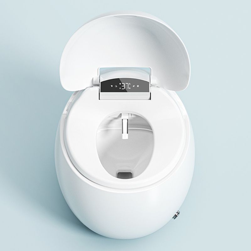 Round Floor Mount Bidet with Heated Seat White Ceramic Contemporary Clearhalo 'Bathroom Remodel & Bathroom Fixtures' 'Bidets' 'Home Improvement' 'home_improvement' 'home_improvement_bidets' 'Toilets & Bidets' 1200x1200_0ee74152-0144-4d4b-a0e0-97b20e2f483a