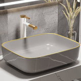 Modern Bathroom Sink Porcelain Pop-Up Drain Rectangular Vessel Bathroom Sink Clearhalo 'Bathroom Remodel & Bathroom Fixtures' 'Bathroom Sinks & Faucet Components' 'Bathroom Sinks' 'bathroom_sink' 'Home Improvement' 'home_improvement' 'home_improvement_bathroom_sink' 1200x1200_0f2772e0-01ef-46c5-870f-0ca321ab5602