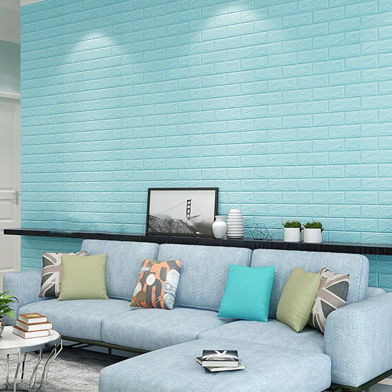 Waterproof Wall Panel Peel and Press 3D Faux Brick Living Room PVC Wall Paneling (10-Pack) Clearhalo 'Flooring 'Home Improvement' 'home_improvement' 'home_improvement_wall_paneling' 'Wall Paneling' 'wall_paneling' 'Walls & Ceilings' Walls and Ceiling' 1200x1200_0f43f2b7-5be1-43c1-ba57-748ceddcb113