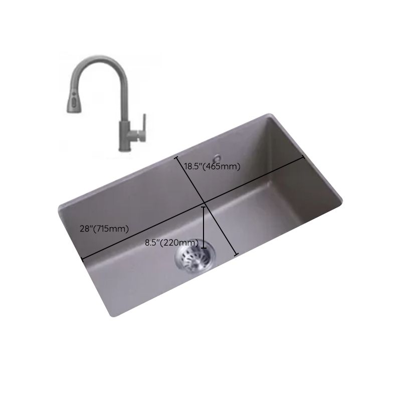 Modern Kitchen Sink Rectangular Grey Faucet Pull-out Anti-spill Sink Clearhalo 'Home Improvement' 'home_improvement' 'home_improvement_kitchen_sinks' 'Kitchen Remodel & Kitchen Fixtures' 'Kitchen Sinks & Faucet Components' 'Kitchen Sinks' 'kitchen_sinks' 1200x1200_0f4a9e64-dbe1-4c86-84e7-28e663fecc12