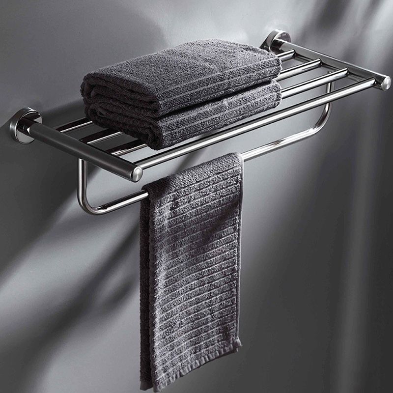 Modern Bathroom Hardware Bath Shelf Towel Bar Stainless Steel Bathroom Accessory Kit Clearhalo 'Bathroom Hardware Sets' 'Bathroom Hardware' 'Bathroom Remodel & Bathroom Fixtures' 'bathroom_hardware_sets' 'Home Improvement' 'home_improvement' 'home_improvement_bathroom_hardware_sets' 1200x1200_0f647ee9-6b08-493a-9c0b-eac41c9b1520