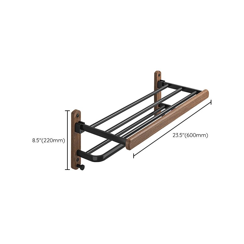 Metal and Wood Bathroom Accessory as Individual or as a Set without Punching Clearhalo 'Bathroom Hardware Sets' 'Bathroom Hardware' 'Bathroom Remodel & Bathroom Fixtures' 'bathroom_hardware_sets' 'Home Improvement' 'home_improvement' 'home_improvement_bathroom_hardware_sets' 1200x1200_0f7c7291-c8ae-4697-afd7-f32d3df4281f