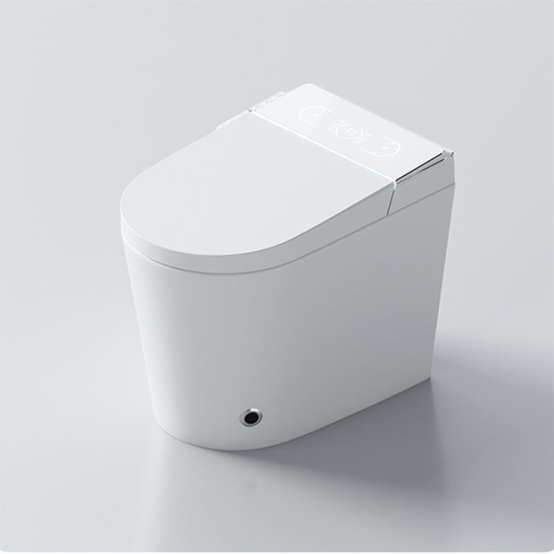 Contemporary Floor Standing Bidet Foot Sensor White Ceramic Elongated Heated Seat Clearhalo 'Bathroom Remodel & Bathroom Fixtures' 'Bidets' 'Home Improvement' 'home_improvement' 'home_improvement_bidets' 'Toilets & Bidets' 1200x1200_0f7f8035-3d91-4dd9-84c1-d4ed1133ed0c