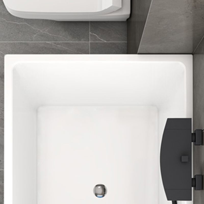 White Acrylic Indoor Bath Tub Soaking Tub with Internal Drain Clearhalo 'Bathroom Remodel & Bathroom Fixtures' 'Bathtubs' 'Home Improvement' 'home_improvement' 'home_improvement_bathtubs' 'Showers & Bathtubs' 1200x1200_0fa287b1-e9d1-4f2e-ab47-56b3e36c5707