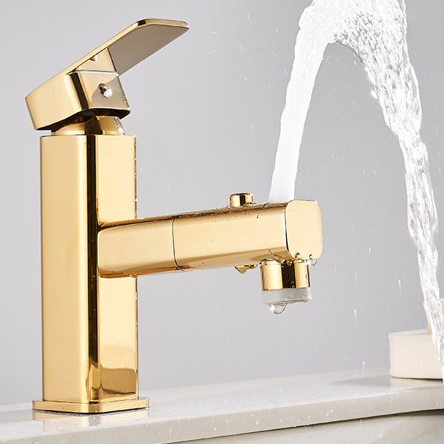 Luxury Pull-out Sink Faucet Cubic Low Arc Vessel Bathroom Faucet Clearhalo 'Bathroom Remodel & Bathroom Fixtures' 'Bathroom Sink Faucets' 'Bathroom Sinks & Faucet Components' 'bathroom_sink_faucets' 'Home Improvement' 'home_improvement' 'home_improvement_bathroom_sink_faucets' 1200x1200_0fe62d21-055e-472b-be2a-bcaed61e329f
