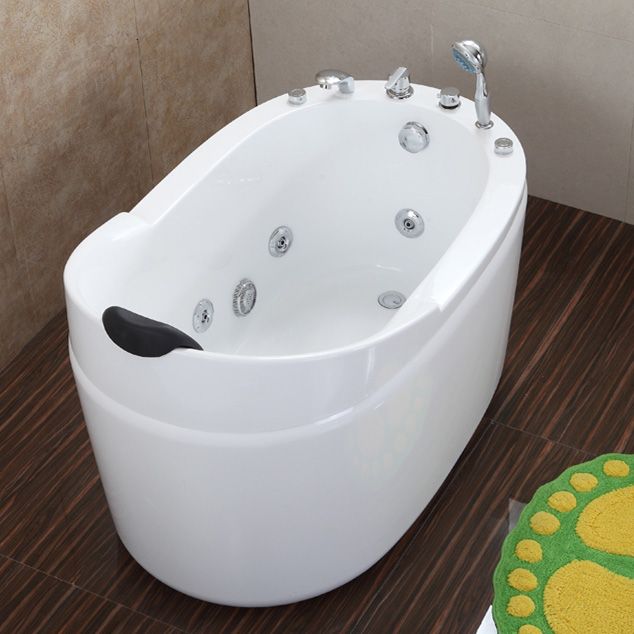 Stand Alone Acrylic Bathtub Modern Oval Left-Hand Drain Bath Tub Clearhalo 'Bathroom Remodel & Bathroom Fixtures' 'Bathtubs' 'Home Improvement' 'home_improvement' 'home_improvement_bathtubs' 'Showers & Bathtubs' 1200x1200_0ffbd006-97e1-44dc-a51a-28532aff7a8d