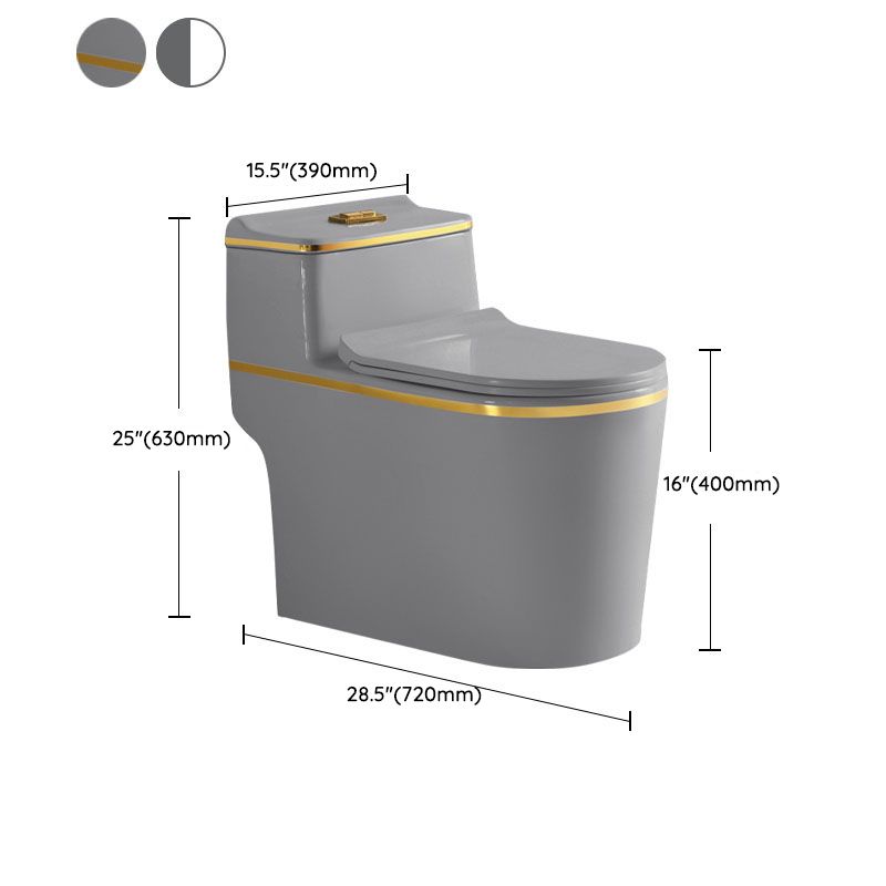 Traditional Floor Mounted Toilet Siphon Jet One-Piece Flush Toilet with Slow Close Seat Clearhalo 'Bathroom Remodel & Bathroom Fixtures' 'Home Improvement' 'home_improvement' 'home_improvement_toilets' 'Toilets & Bidets' 'Toilets' 1200x1200_101431cd-1af9-4662-81e9-e412caddfaf5