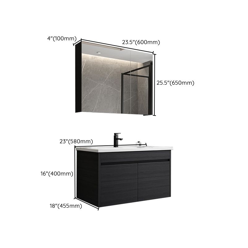 Wall Mount Bathroom Vanity Set Modern Single-Sink Bathroom Sink Vanity Clearhalo 'Bathroom Remodel & Bathroom Fixtures' 'Bathroom Vanities' 'bathroom_vanities' 'Home Improvement' 'home_improvement' 'home_improvement_bathroom_vanities' 1200x1200_1015d8bd-1fb1-42e0-b0d0-0a5540585f44