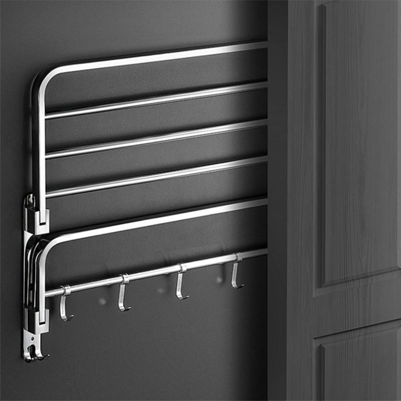 Modern Bathroom Accessory Set Bath Shelf Towel Bar Bathroom Hardware Clearhalo 'Bathroom Hardware Sets' 'Bathroom Hardware' 'Bathroom Remodel & Bathroom Fixtures' 'bathroom_hardware_sets' 'Home Improvement' 'home_improvement' 'home_improvement_bathroom_hardware_sets' 1200x1200_101fa1ba-3203-4a79-9fa1-a33aa757f44a