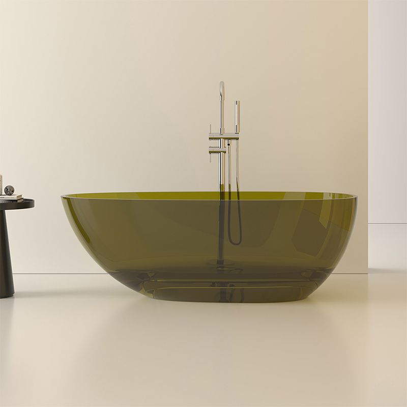 Modern Acrylic Oval Bathtub Soaking Freestanding Center Bathtub Clearhalo 'Bathroom Remodel & Bathroom Fixtures' 'Bathtubs' 'Home Improvement' 'home_improvement' 'home_improvement_bathtubs' 'Showers & Bathtubs' 1200x1200_104ce264-2c67-49f9-b4c1-11b94d783778