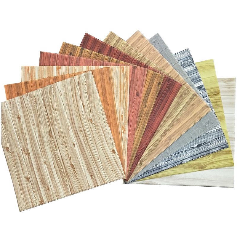 Modern Tin Backsplash Paneling Smooth Wall Ceiling Wood Board Set of 6 Clearhalo 'Flooring 'Home Improvement' 'home_improvement' 'home_improvement_wall_paneling' 'Wall Paneling' 'wall_paneling' 'Walls & Ceilings' Walls and Ceiling' 1200x1200_108339ae-40b6-4540-9f13-7f637f7b66a1