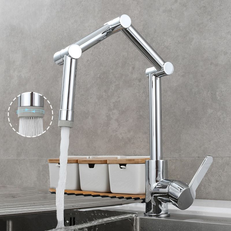 Modern Pot Filler Brass Lever Handles Pull down Sprayer Pot Filler Kitchen Faucet Clearhalo 'Home Improvement' 'home_improvement' 'home_improvement_kitchen_faucets' 'Kitchen Faucets' 'Kitchen Remodel & Kitchen Fixtures' 'Kitchen Sinks & Faucet Components' 'kitchen_faucets' 1200x1200_108e0e54-3b73-419c-b154-b9db9ab8f0e4