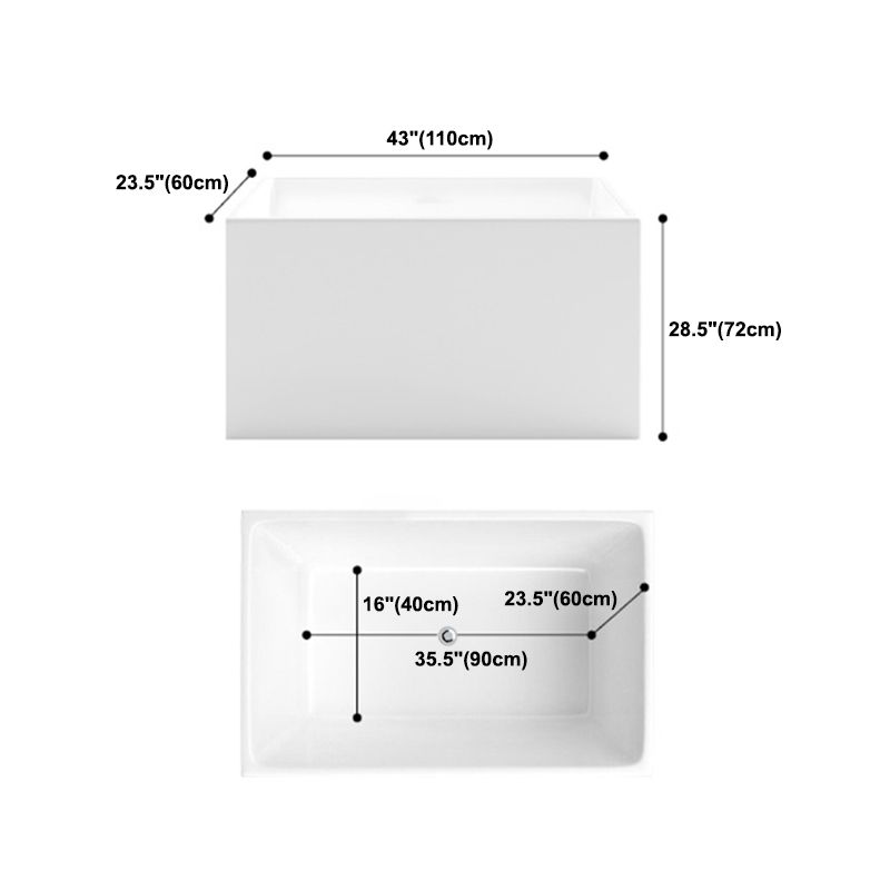 Modern Acrylic Alcove Bathtub Rectangular Matte Bath Tub for Home Clearhalo 'Bathroom Remodel & Bathroom Fixtures' 'Bathtubs' 'Home Improvement' 'home_improvement' 'home_improvement_bathtubs' 'Showers & Bathtubs' 1200x1200_10ad50a2-8d1b-42e9-a1a3-b6ef810601e5