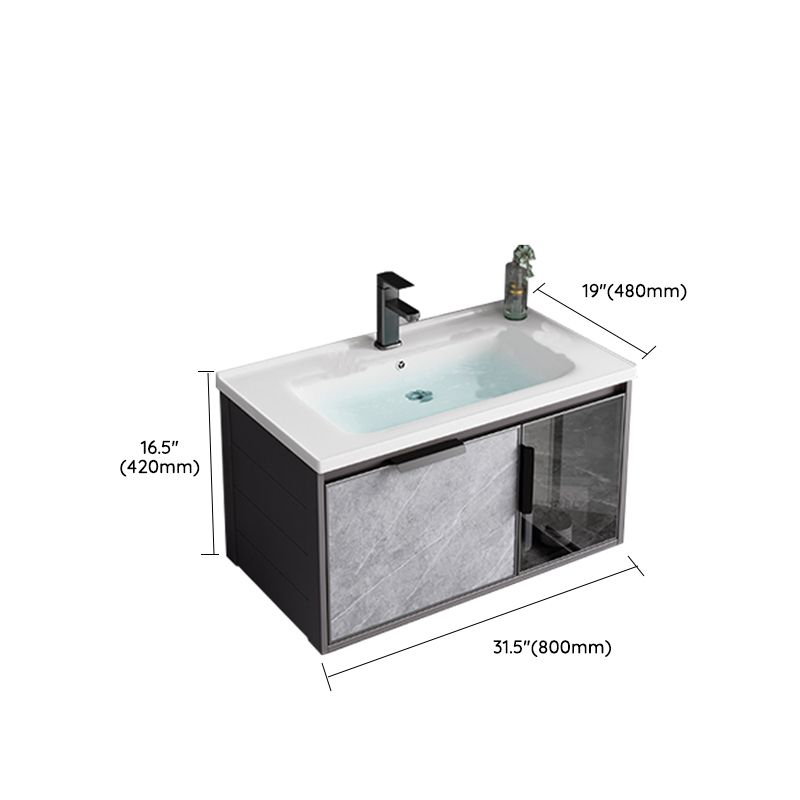 Metal Bathroom Sink Vanity Wall-Mounted Bathroom Vanity with Sink Included Clearhalo 'Bathroom Remodel & Bathroom Fixtures' 'Bathroom Vanities' 'bathroom_vanities' 'Home Improvement' 'home_improvement' 'home_improvement_bathroom_vanities' 1200x1200_10c14035-0770-4172-9789-259efc3cc70e