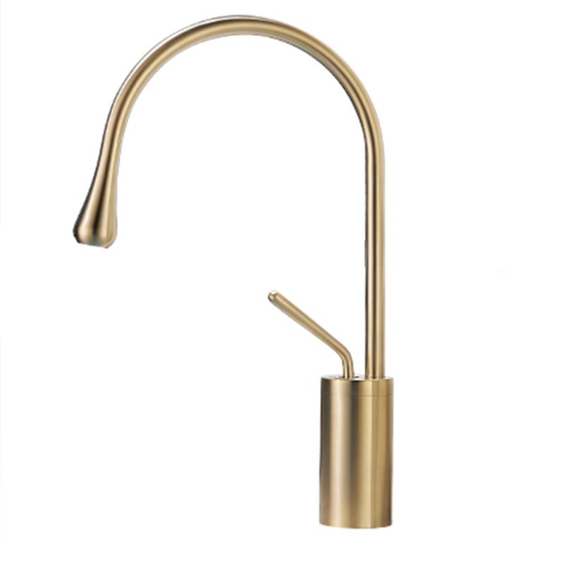 Luxury Circular Bathroom Sink Faucet with 1-Handle Brass Lavatory Faucet Clearhalo 'Accueil' 'Amélioration Domiciliaire' 'bathroom_sink_faucets' 'Ensembles de Lavabo & de Robinet de Toilette' 'home_improvement' 'home_improvement_bathroom_sink_faucets' 'Robinet de Lavabo de Salle de Bain' 'Rénovation et Équipement de Salle de Bain' 1200x1200_10ffc424-6e7e-4697-b7c6-ea6bd99779ea