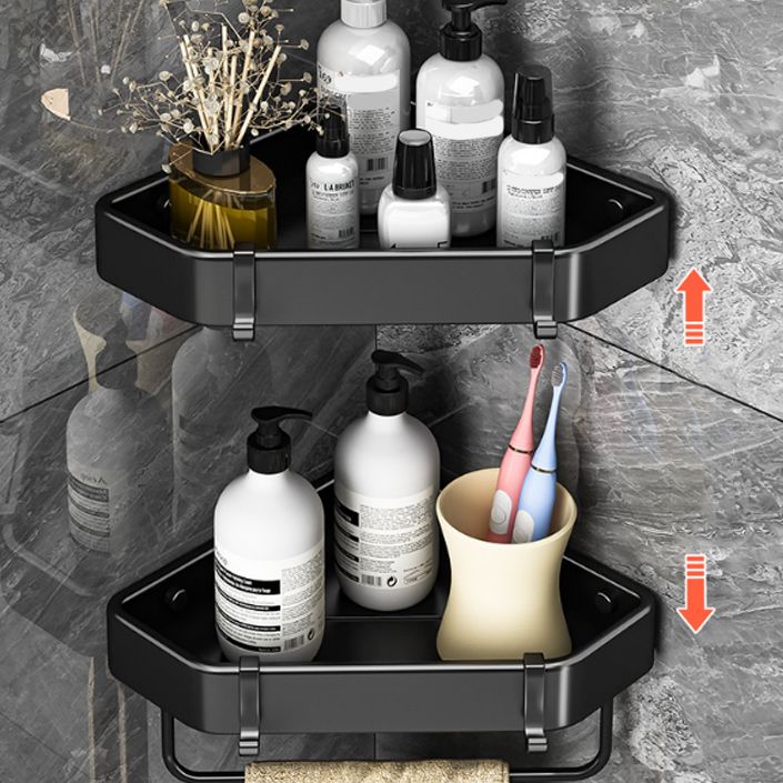 Modern Black and White Metal Bath Hardware Set Bath Shelf Bathroom Hardware Set Clearhalo 'Bathroom Hardware Sets' 'Bathroom Hardware' 'Bathroom Remodel & Bathroom Fixtures' 'bathroom_hardware_sets' 'Home Improvement' 'home_improvement' 'home_improvement_bathroom_hardware_sets' 1200x1200_113984e4-f33c-415a-a3d0-55b987f8b439