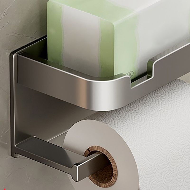 Modern Style Aluminum Single Bathroom Accessory Kit Paper Holder Clearhalo 'Bathroom Hardware Sets' 'Bathroom Hardware' 'Bathroom Remodel & Bathroom Fixtures' 'bathroom_hardware_sets' 'Home Improvement' 'home_improvement' 'home_improvement_bathroom_hardware_sets' 1200x1200_113a460d-8322-4461-81ae-508e70fe845a