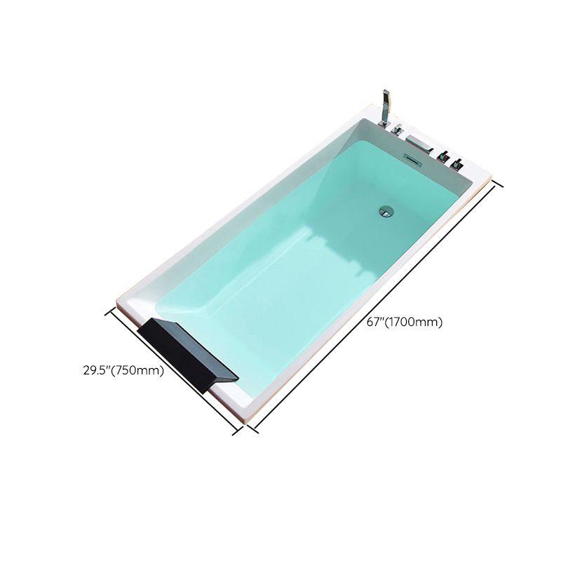 Modern Embedded Bathtub Acrylic Bath Tub with Drain and Massage Device Clearhalo 'Bathroom Remodel & Bathroom Fixtures' 'Bathtubs' 'Home Improvement' 'home_improvement' 'home_improvement_bathtubs' 'Showers & Bathtubs' 1200x1200_1172ca6f-bfcc-4d84-8490-b6e681ab47d1