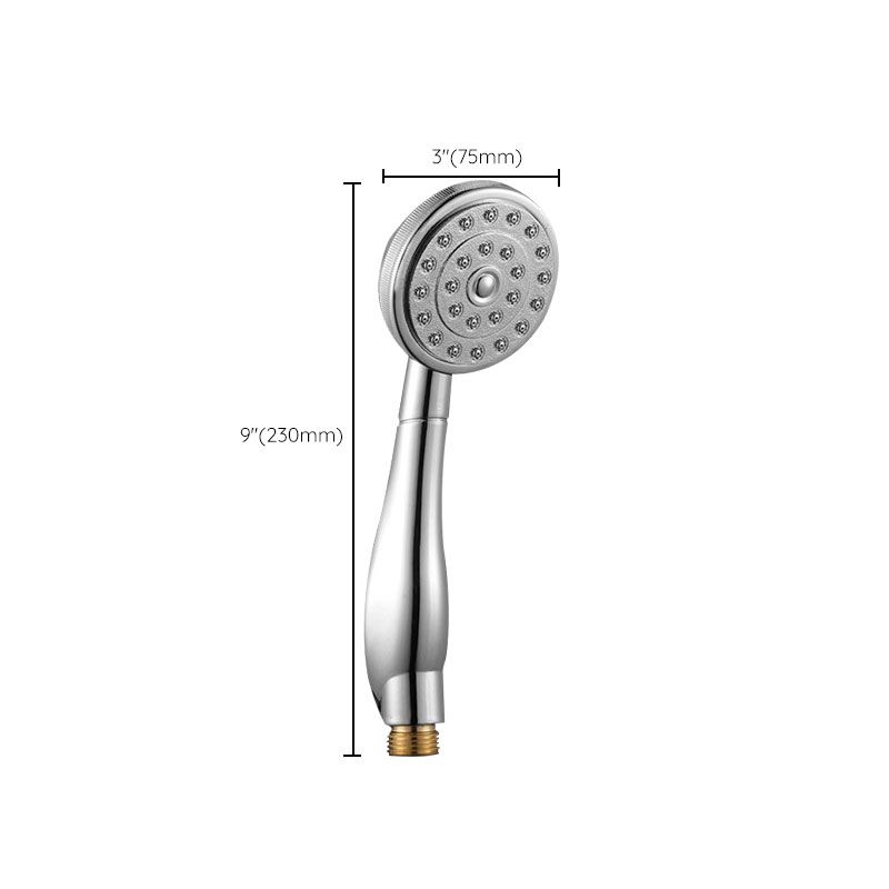 Contemporary Shower Head Metal Handheld Shower Head with Adjustable Water Flow Clearhalo 'Bathroom Remodel & Bathroom Fixtures' 'Home Improvement' 'home_improvement' 'home_improvement_shower_heads' 'Shower Heads' 'shower_heads' 'Showers & Bathtubs Plumbing' 'Showers & Bathtubs' 1200x1200_117d1758-920b-4d8c-9fba-baefa2b28289